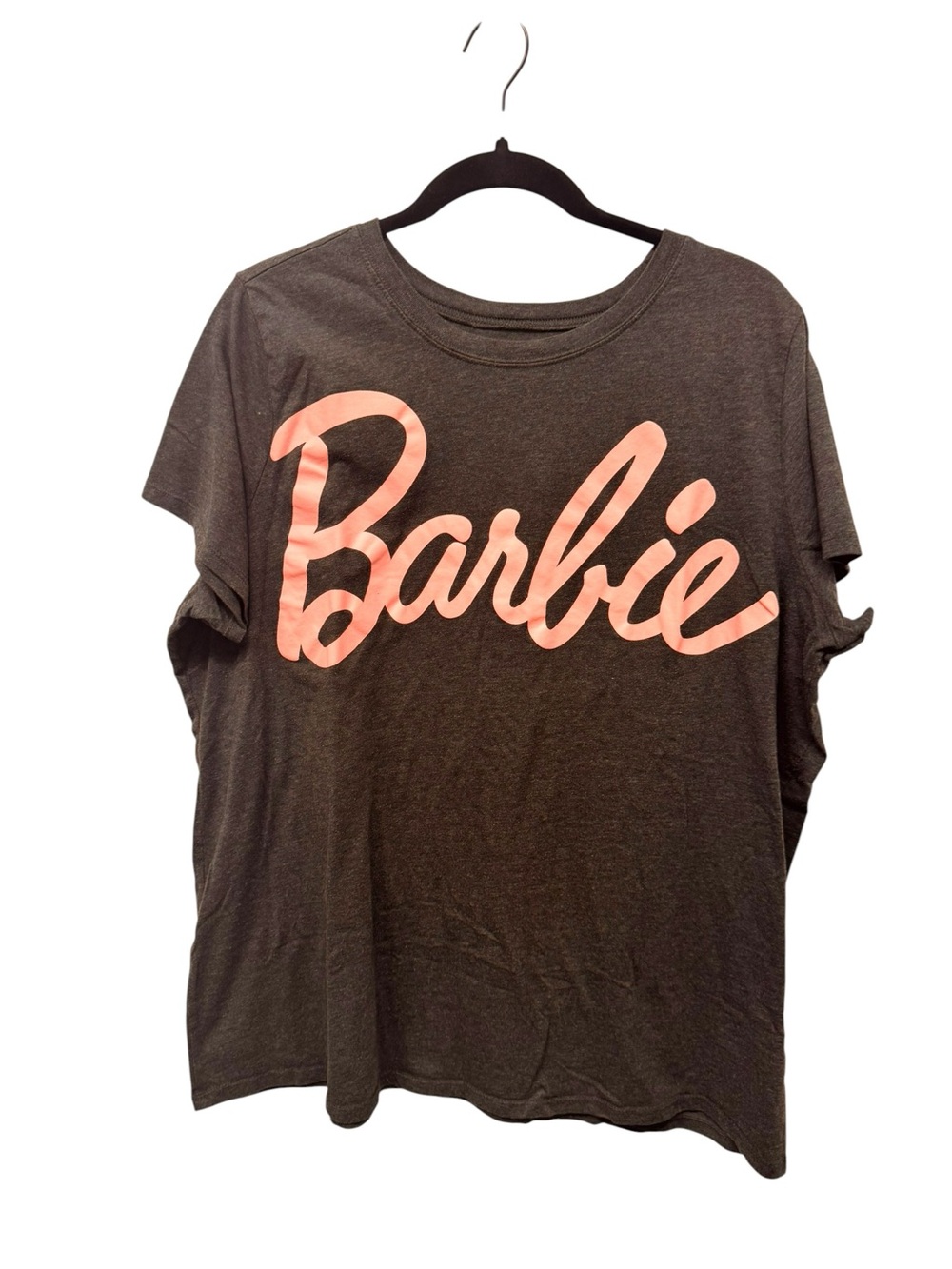 torrid Charcoal Tee with Pink 'Barbie' Script